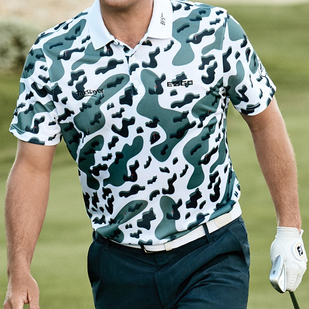 Camo Green Men's Polo Shirt -Green Label Collection